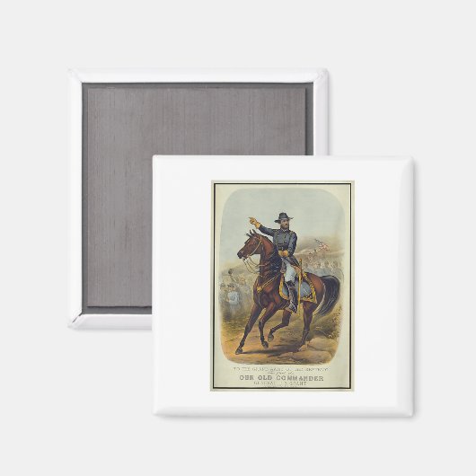 Ulysses S. Grant on Horseback Magnet (Vorderseite/Rückseite)