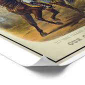 Ulysses S. Grant on Horseback Poster (Ecke)