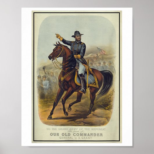 Ulysses S. Grant on Horseback Poster (Vorne)