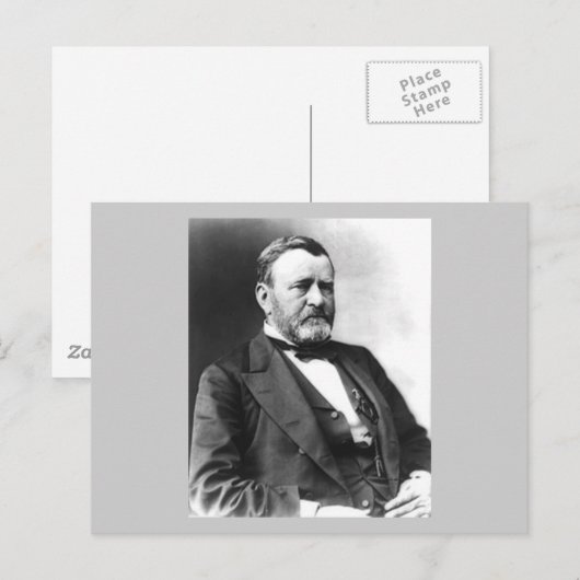 Ulysses S Grant Postkarte (Vorne/Hinten)