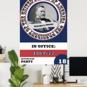 Ulysses S. Grant Präsidentschaftsgeschichte Poster (Heimbüro)