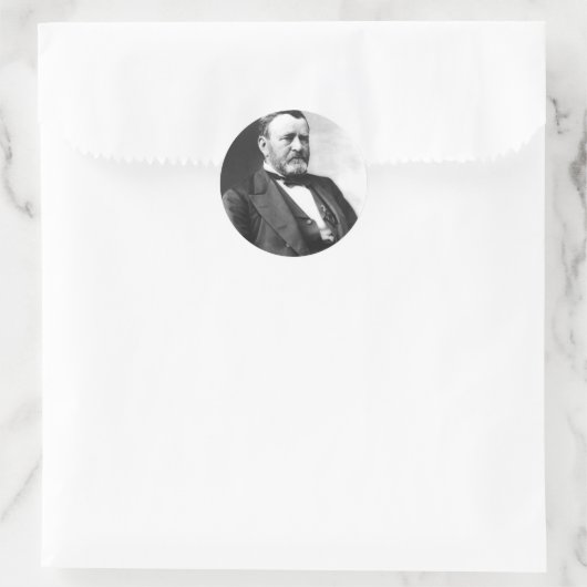 Ulysses S Grant Runder Aufkleber (Tasche)