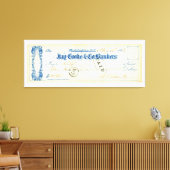 Ulysses S. Grant Unterzeichnete Karo vom 17. Mai 1 Leinwanddruck (Insitu (Wohnzimmer))