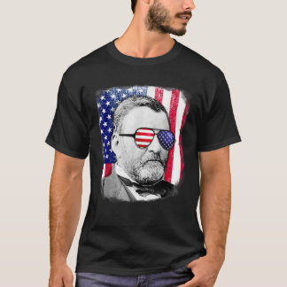 Ulysses S Grant US-Flagge 4. Juli T-Shirt