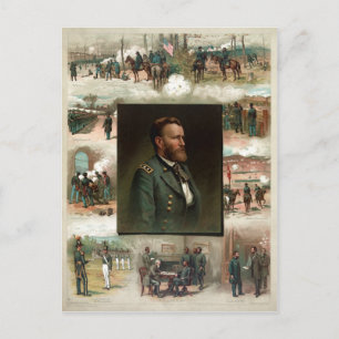 Ulysses S. Grant von West Point bis Appomattox Postkarte