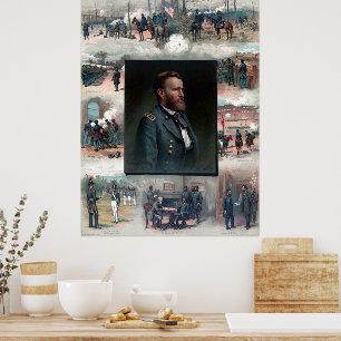 Ulysses S. Grant West Point Appomattox 1885 Wieder Poster