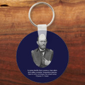 Ulysses S. Grant zitiert. Schlüsselanhänger (Vorderseite)