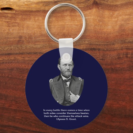 Ulysses S. Grant zitiert. Schlüsselanhänger (Vorderseite)