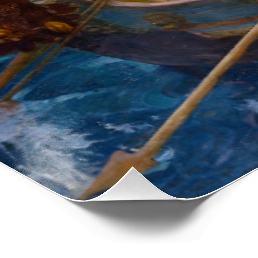 Ulysses und das Sirens John William Waterhouse Poster (Ecke)