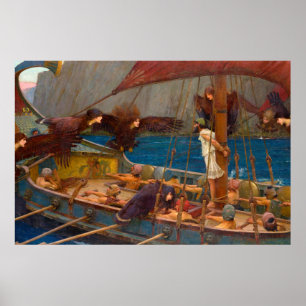 Ulysses und die Sirenen Poster