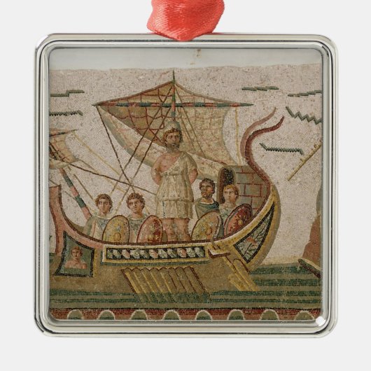 Ulysses und die Sirenen Silbernes Ornament (Vorne)