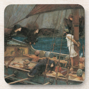 Ulysses und die Sirens von John William Waterhouse Getränkeuntersetzer