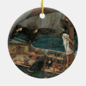 Ulysses und die Sirens von John William Waterhouse Keramikornament (Hinten)