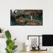 Ulysses und die Sirens von John William Waterhouse Poster (Heimbüro)