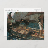 Ulysses und die Sirens von John William Waterhouse Postkarte (Vorne/Hinten)