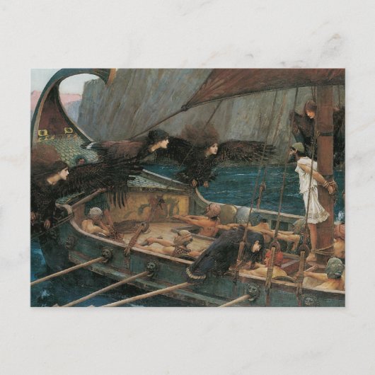Ulysses und die Sirens von John William Waterhouse Postkarte (Vorderseite)