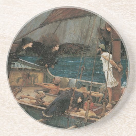Ulysses und die Sirens von John William Waterhouse Untersetzer (Vorne)