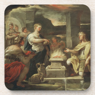 Ulysses und Kalypso Getränkeuntersetzer