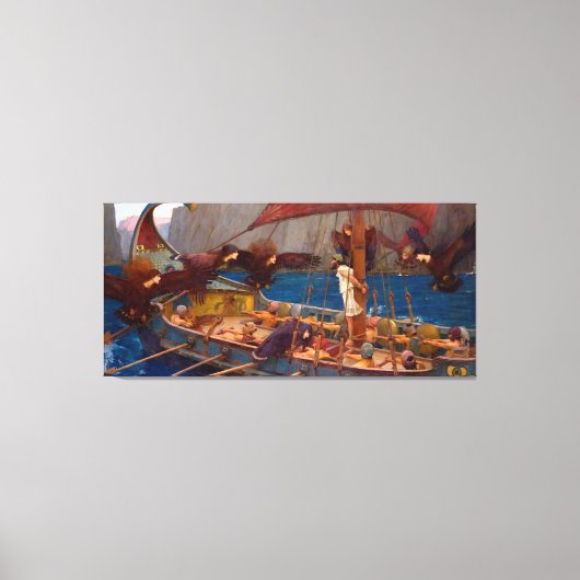 Ulysses und Sirens (1891) Leinwanddruck (Vorderseite)