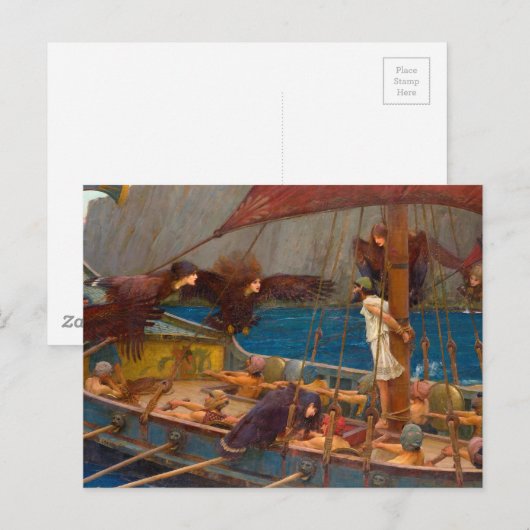 Ulysses und Sirens Postkarte (Vorne/Hinten)