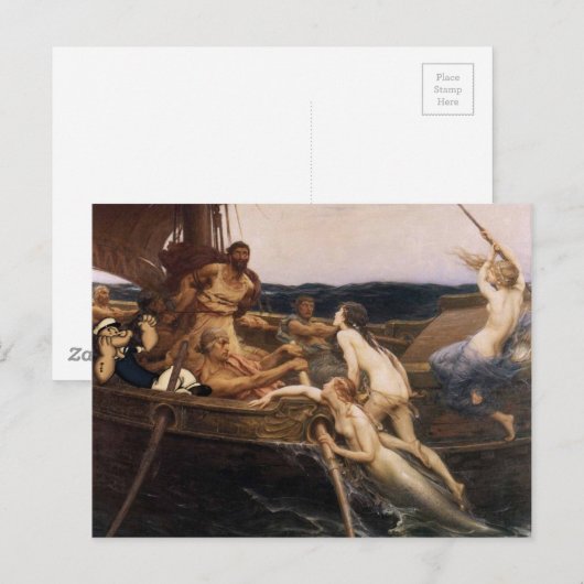 Ulysses und Sirens Postkarte (Vorne/Hinten)