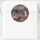 Ulysses und Sirens Runder Aufkleber (Tasche)