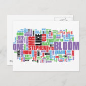 Ulysses Word Cloud Postkarte (Vorne/Hinten)