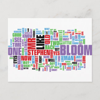 Ulysses Word Cloud Postkarte