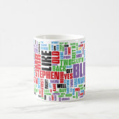 Ulysses-Wort-Wolke Kaffeetasse (Mittel)