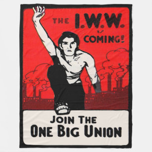 Um 1905 geht IWW zum Druck Fleecedecke