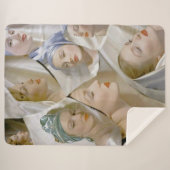 Um 1940 drucken schöne Frauen Sherpadecke (Vorderseite (Horizontal))