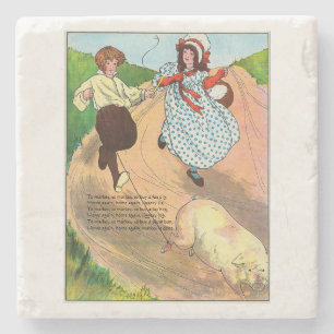 Um auf den Markt zu bringen, um ein fettes Schwein Steinuntersetzer