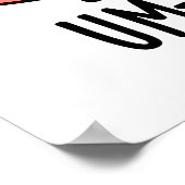 Um-brain-lla Funny Brain Puns Poster (Ecke)