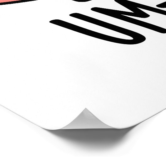 Um-brain-lla Funny Brain Puns Poster (Ecke)