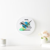 UM DAS BEWUSSTSEIN ZU ERHÖHEN! RUNDE WANDUHR (Zuhause)