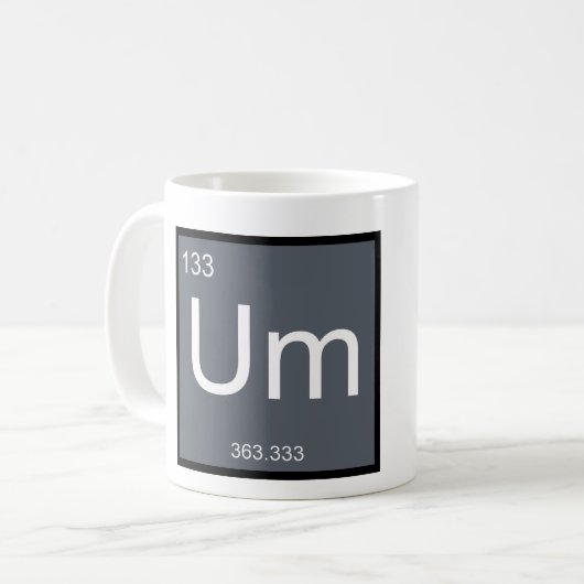 Um, das Element der Verwirrung - Tasse (Vorderseite Links)