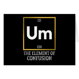 Um das Element des T - Shirt der Verwirrung