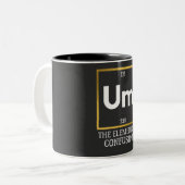 Um das Element des T - Shirt der Verwirrung Zweifarbige Tasse (Vorderseite Links)