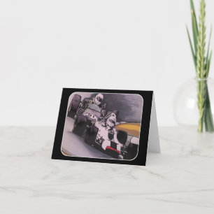 'Um das Ende' Gemälde auf einem Karte