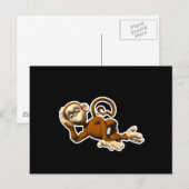 um den Affen herum Postkarte (Vorne/Hinten)