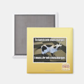 Um den Cheezburger zu kürzen Magnet (Vorderseite/Rückseite)