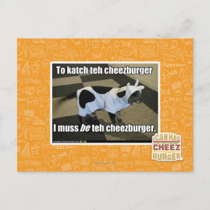 Um den Cheezburger zu kürzen Postkarte