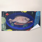 Um den Fisch herum, Paul Klee Badehandtuch (Badehandtuch)