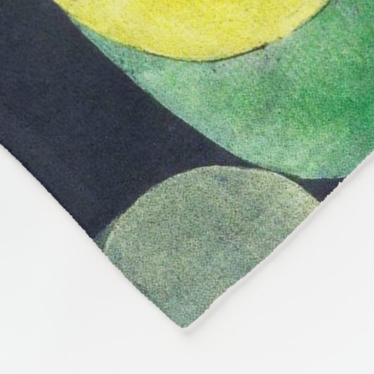 Um den Fisch herum, Paul Klee Fleecedecke (Ecke)