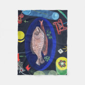Um den Fisch herum, Paul Klee Fleecedecke (Vorderseite)