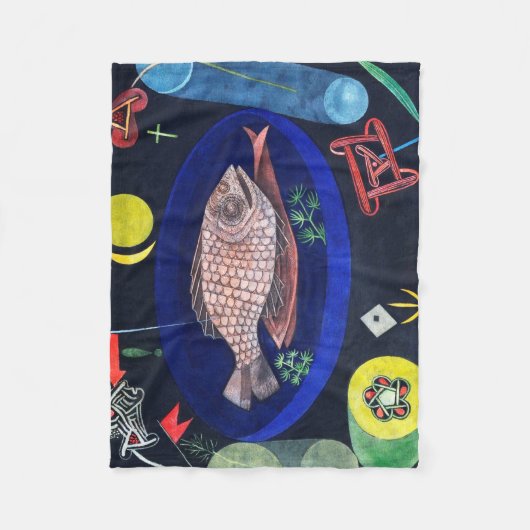 Um den Fisch herum, Paul Klee Fleecedecke (Vorderseite)