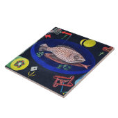 Um den Fisch herum, Paul Klee Fliese (Seite)