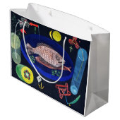 Um den Fisch herum, Paul Klee Große Geschenktüte (Rückseite Schrägansicht)