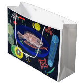 Um den Fisch herum, Paul Klee Große Geschenktüte (Vorderseite Schrägansicht)