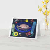 Um den Fisch herum, Paul Klee Karte (Gelbe Blume)